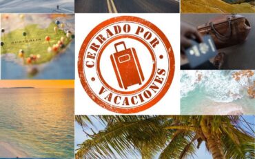 CERRADO POR VACACIONES entre los días 1 a 31 de agosto